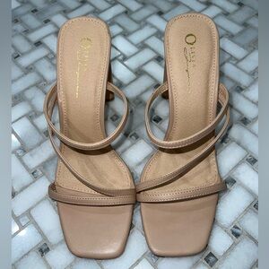 Tan Strappy Heels